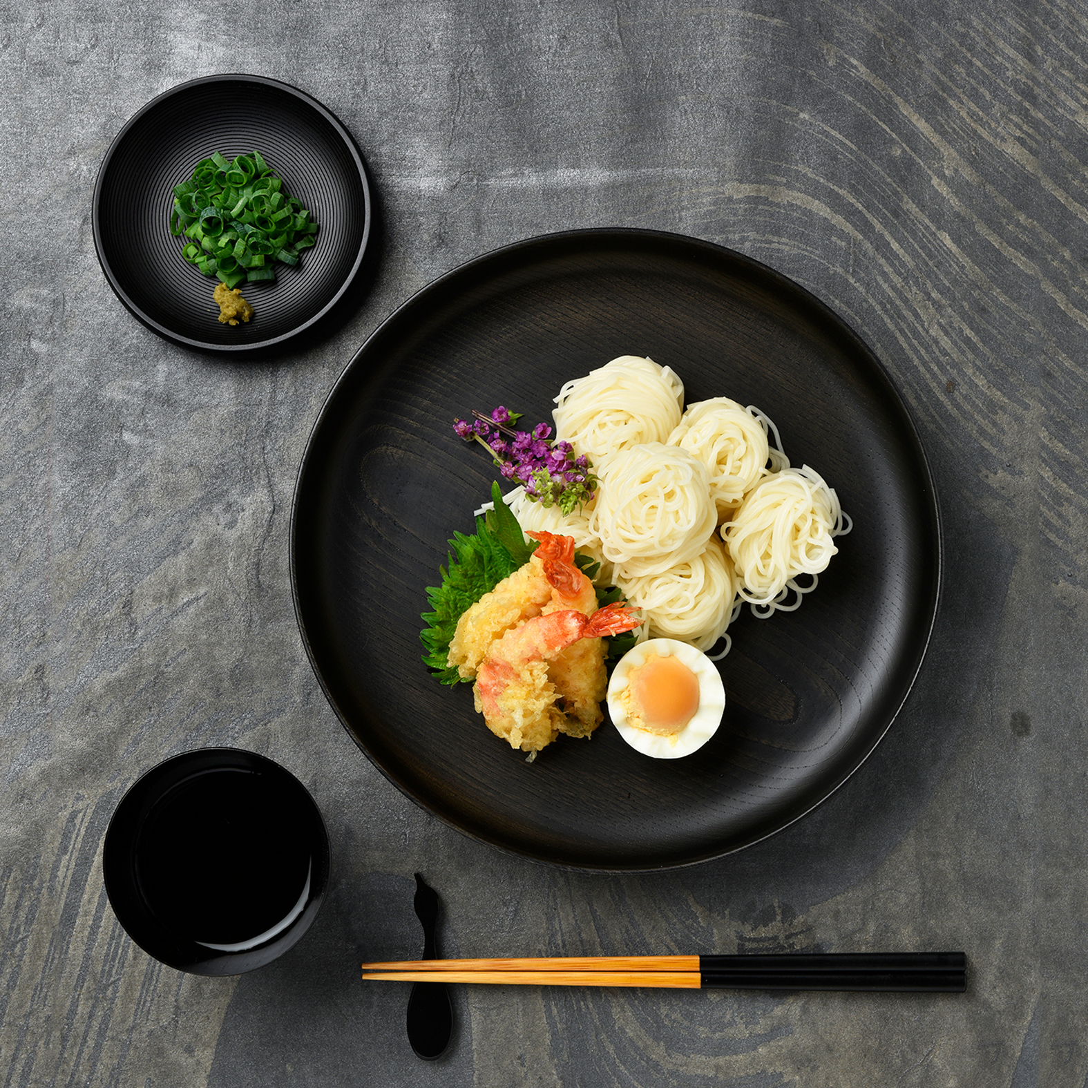 Shrimp Tempura Somen Noodles