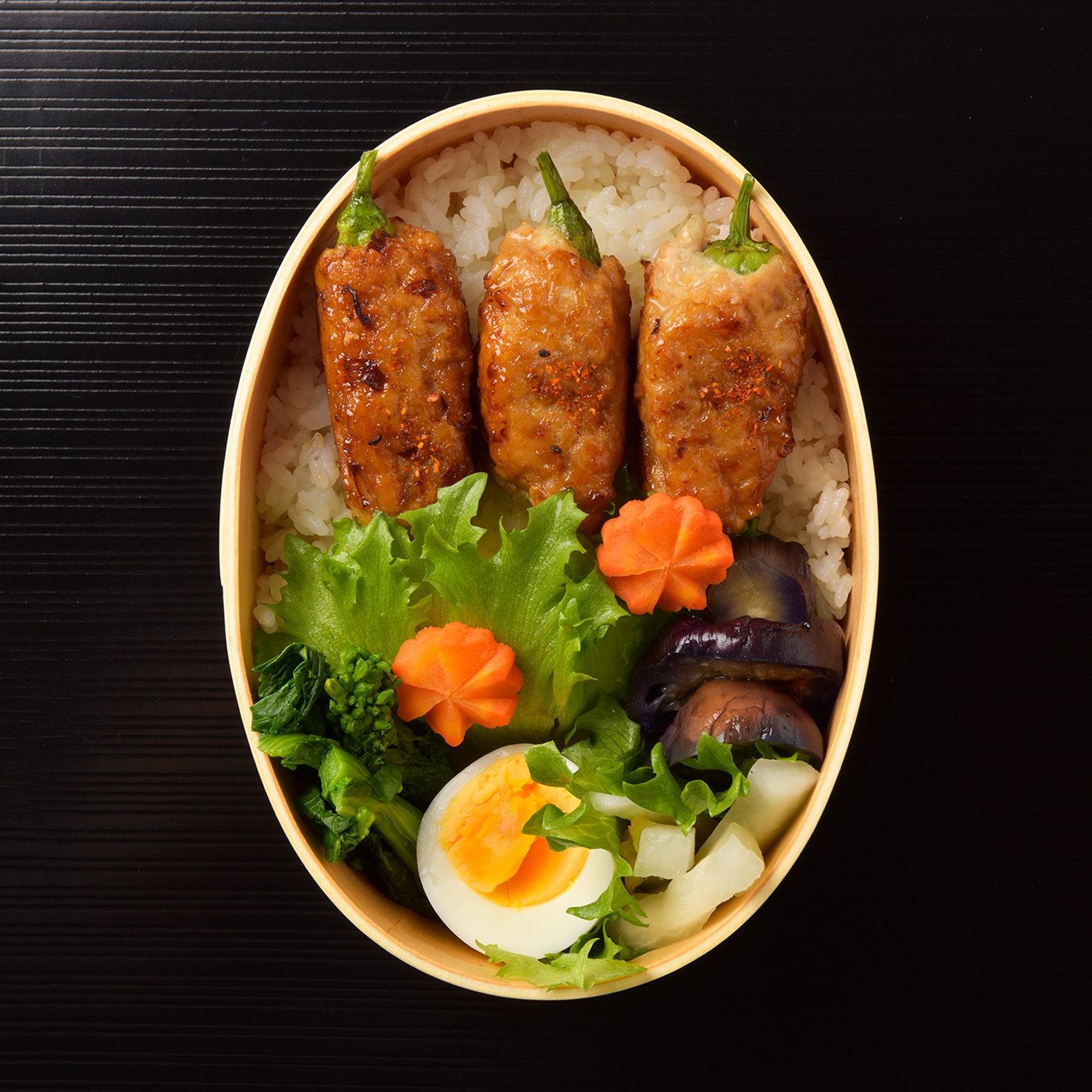 Shishito Tsukune Bento