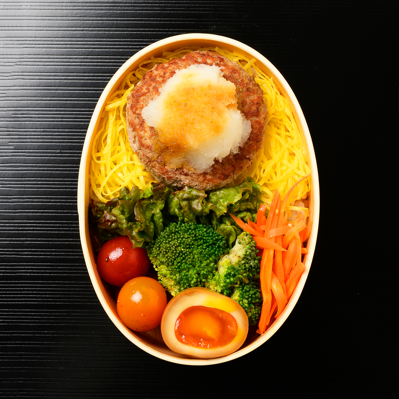 Bean Sprout Hamburger Steak Bento