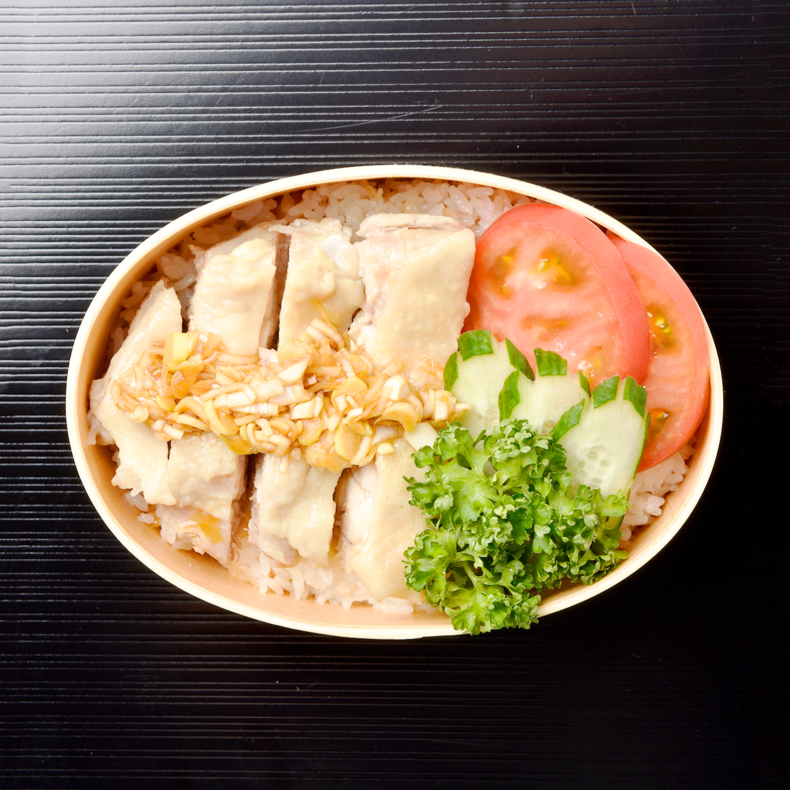 Steamed Chicken and Rice Bento
