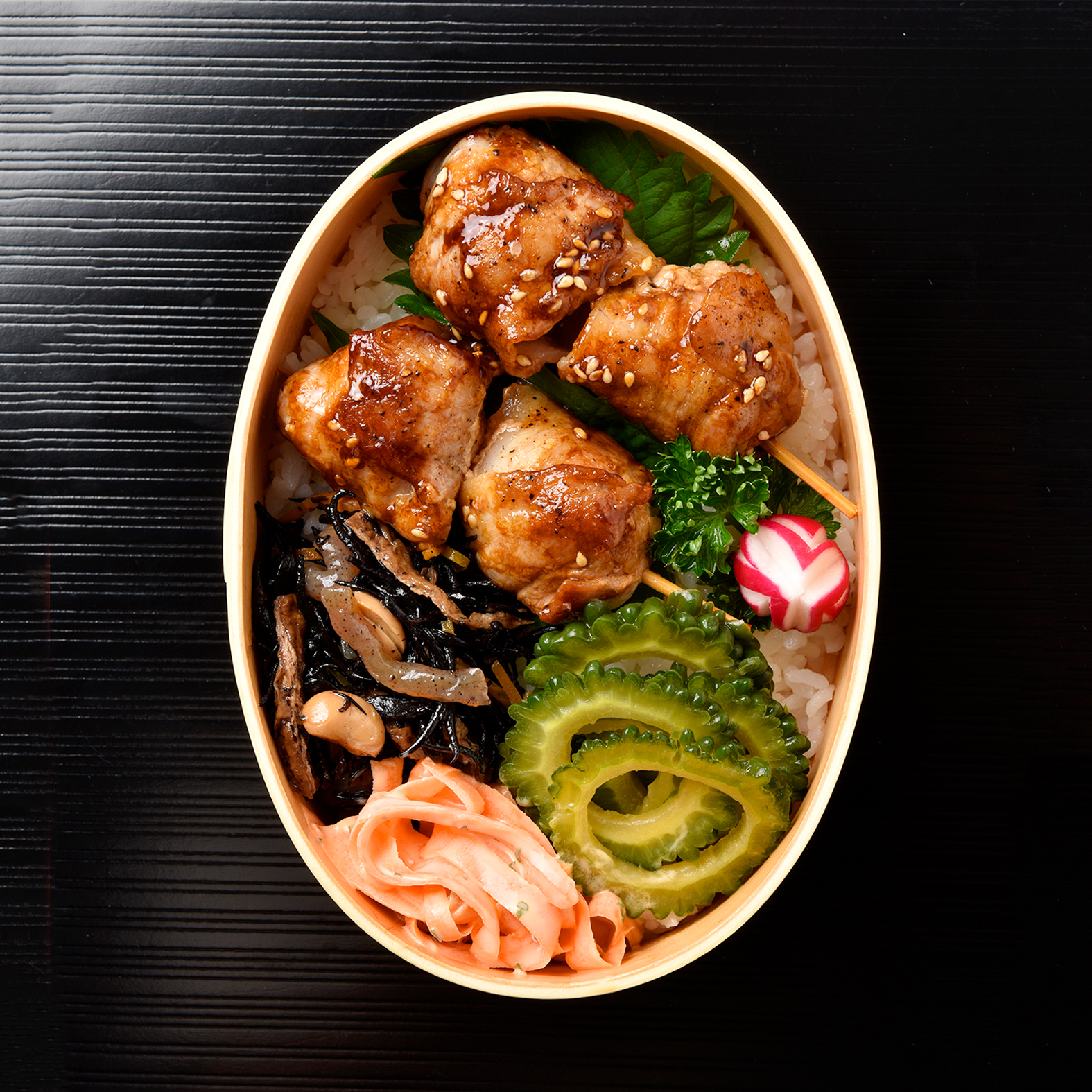 Pork & Tomato Rolls Bento