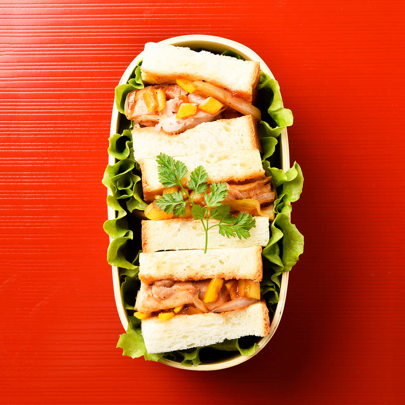 Chili Chicken Sandwich Bento