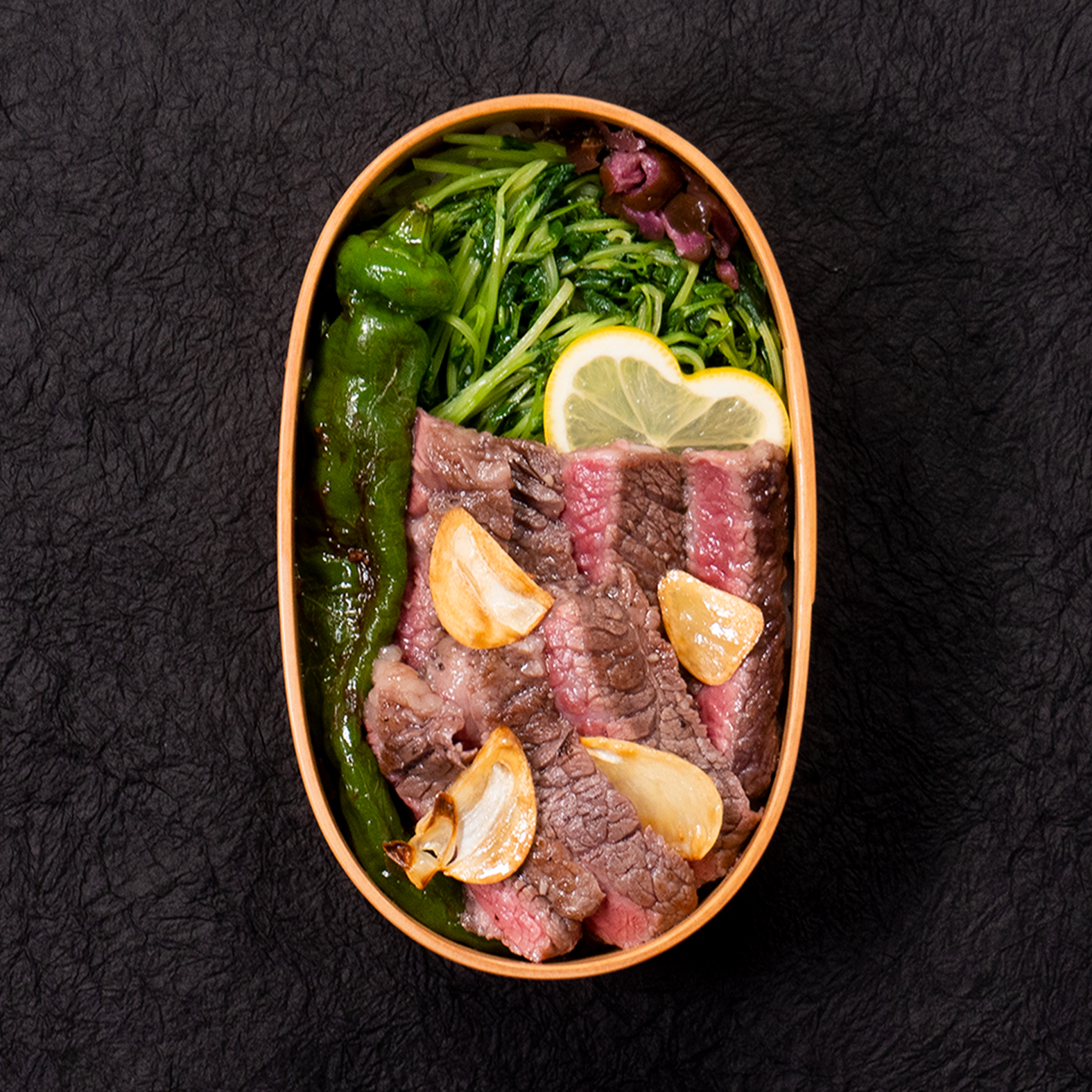 Beef steak Japanese style Bento